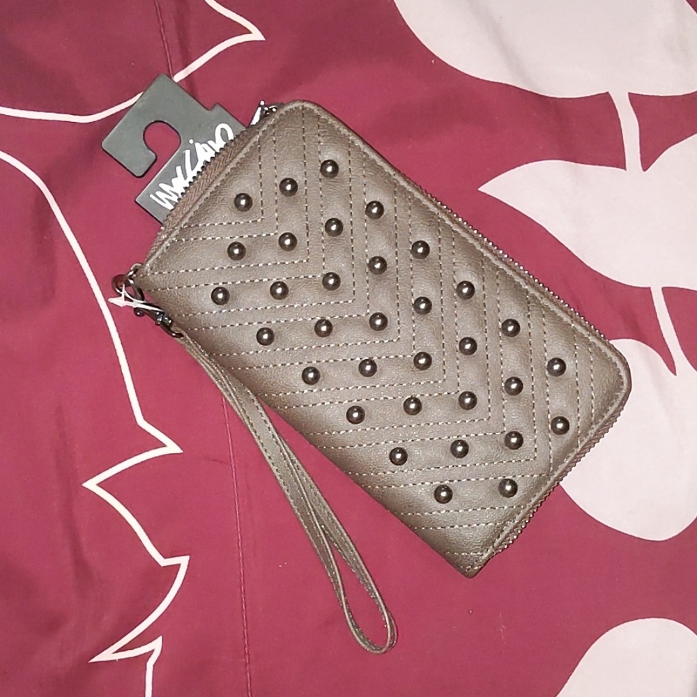 Studded Wristlet Wallet